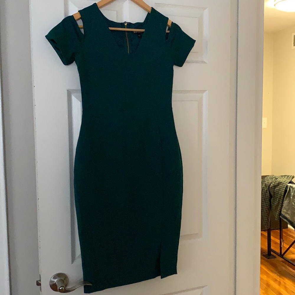 Women’s green dress